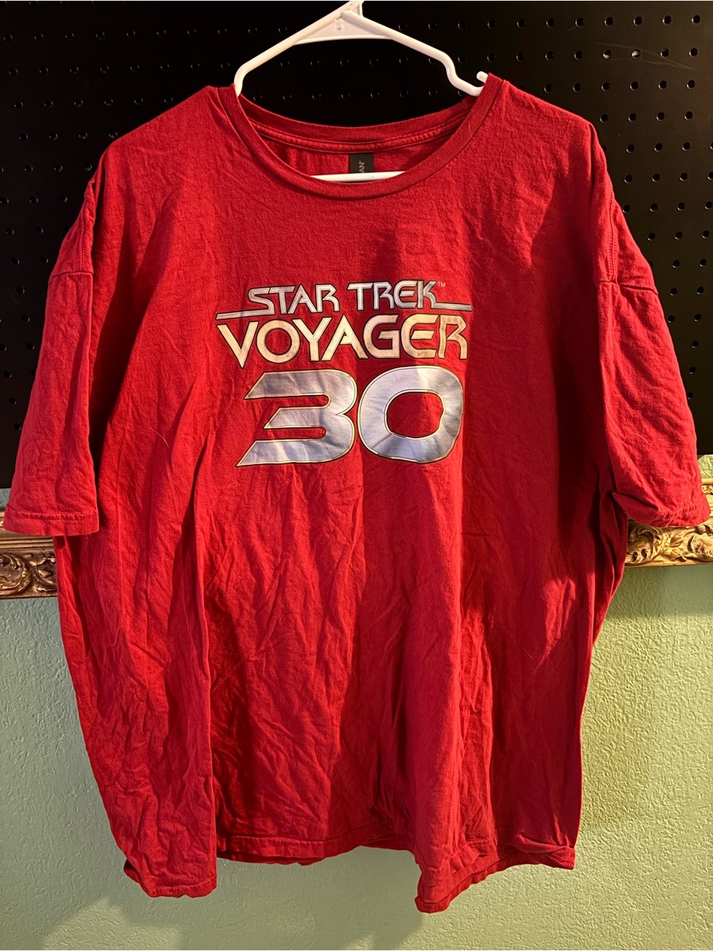 Star Trek Voyager 30 Red Short Sleeve Graphic Tee